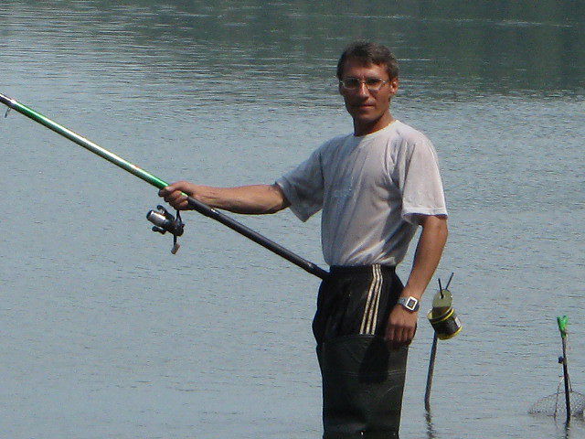 На рыбалке