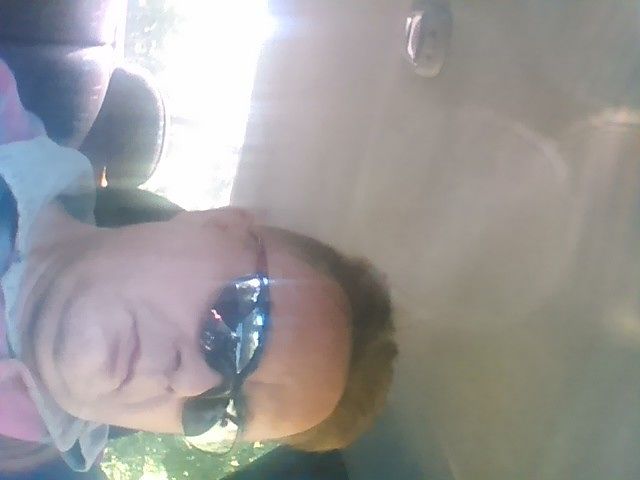 me in car