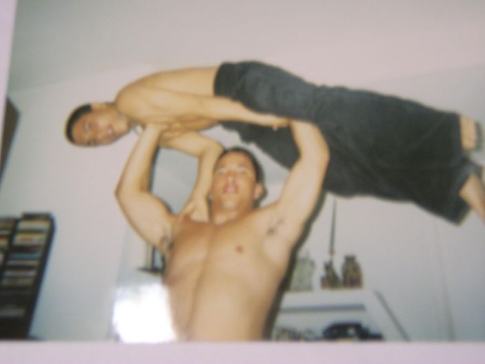 cuban strong.thats me holding my bro up....