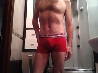 Love my red boxers.