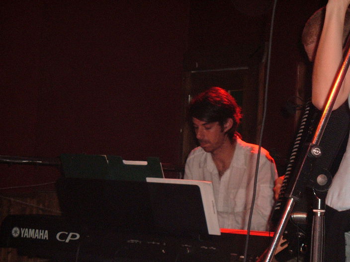 on piano