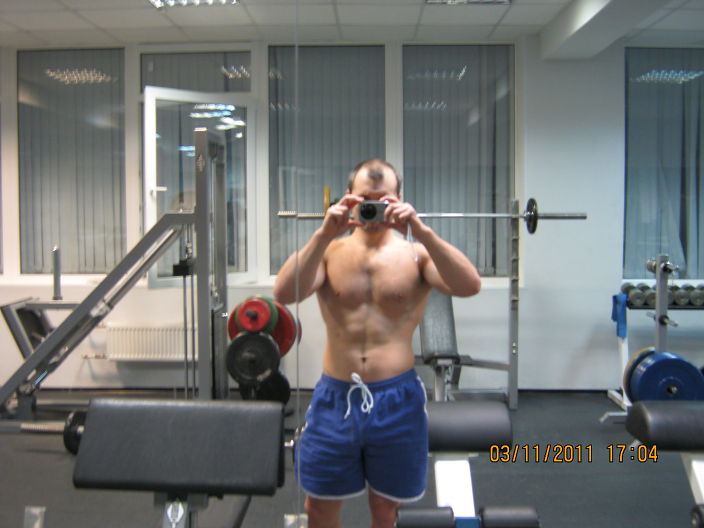 на тренеровке