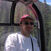 me on a gondola in Bamff National Park