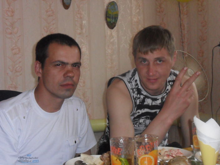 я(черненький) с зятем