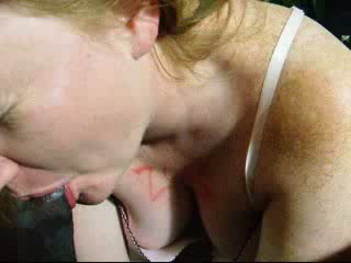 wife sucking my cock while being fucked from behind at h