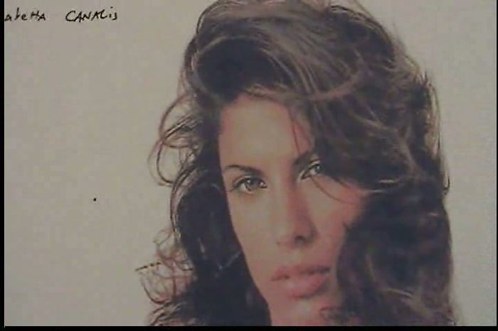 Jim cums on Elisabetta Canalis pic