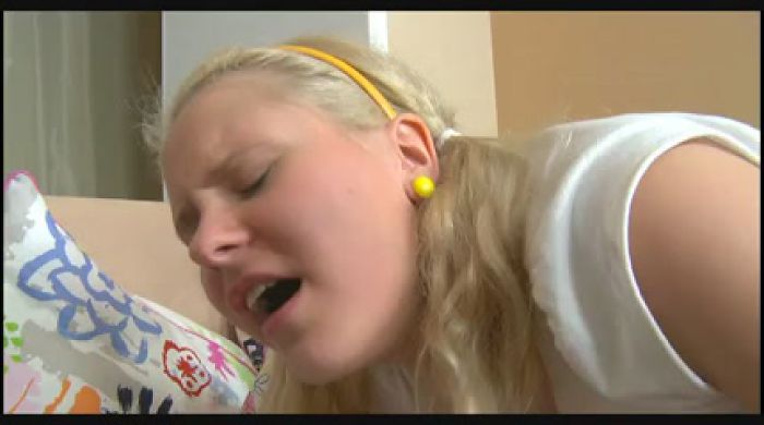 Blonde teen anal fun
